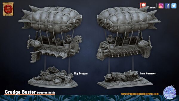 Grudge Buster Sky Dragon - DL Miniatures - Druk 3D