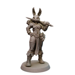 Female Rabbitfolk Mage Fighter