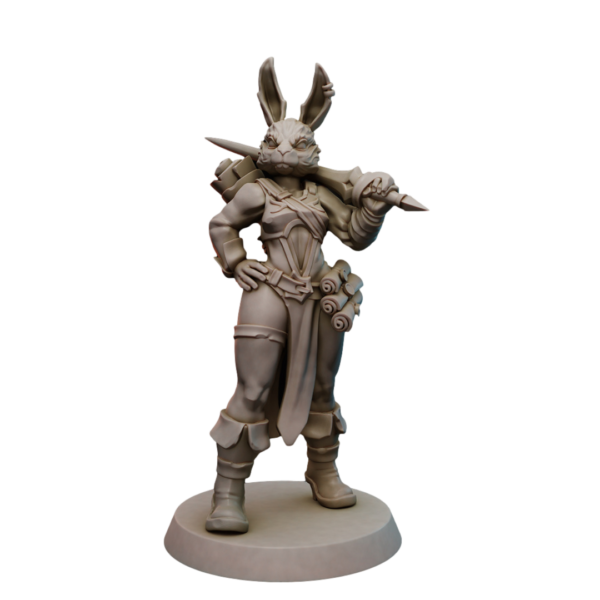 Female Rabbitfolk Mage Fighter