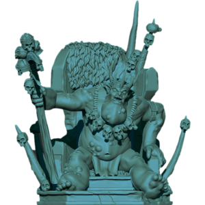 Bloated King On Throne