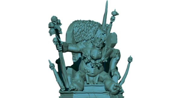 Bloated King On Throne