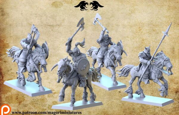 42b3461e011569b579e6274ad0dd63e8.jpg Chaos Barbarian Horseman x1 - Magori Miniatures
