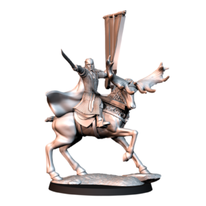 Wood Elves: Banner on Elk - x1