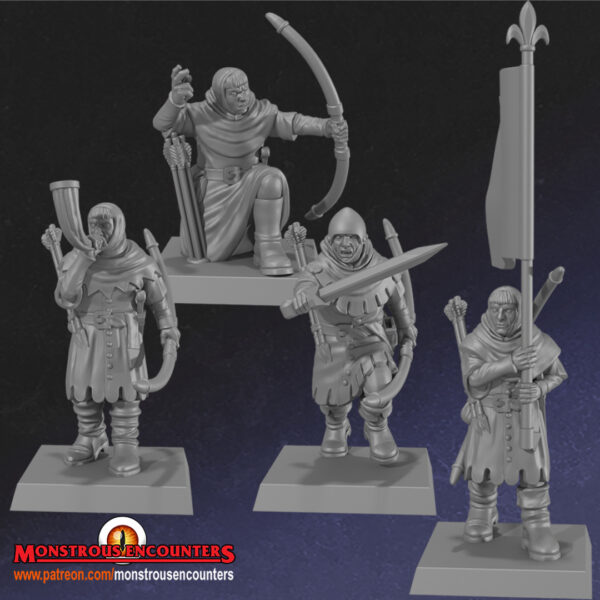 Squires Unit 7x + CMD 3x  - Monstrous Encounters