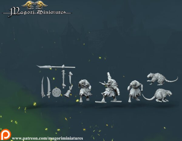 Ratmen Team - Magori Miniatures - Minifaktura - Druk3D
