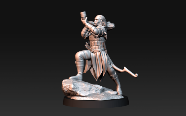 45635808042046b1c4768aaba5395777.png Wood Elf with Horn - Elf z Rogiem