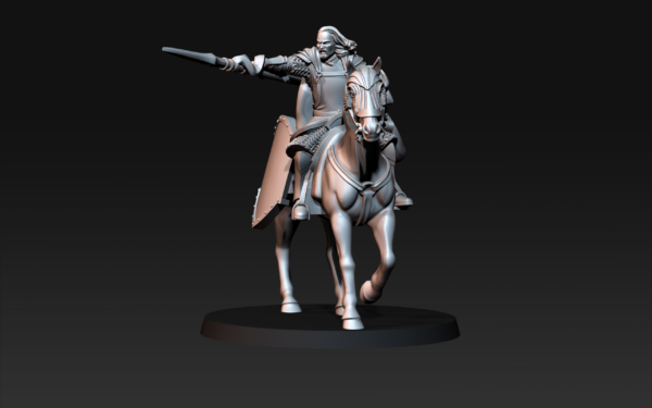 High Humans Captain Mounted