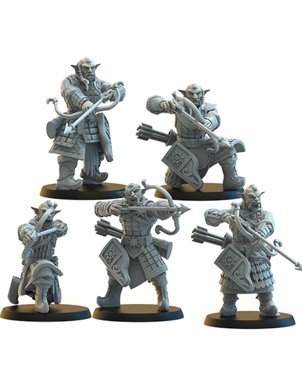 Mongobbo Bowmen on foot - Lost Kingdom -Druk 3D