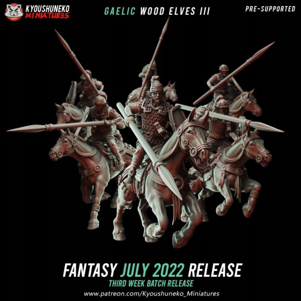 4737f3957a4d72a26d6d7f824904af3b.jpg Forest Riders x5 - Kyoushenko Miniatures - Druk 3D
