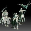 Dark Souled Men Mounted Command Member - x3