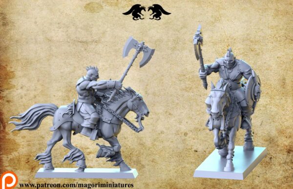 48475ee3a5ad3cc92fd25d573f29d662.jpg Chaos Barbarian Horseman x3 - Magori Miniatures