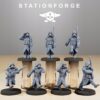 Grimguard Marching Poses - Station Forge - Druk 3D