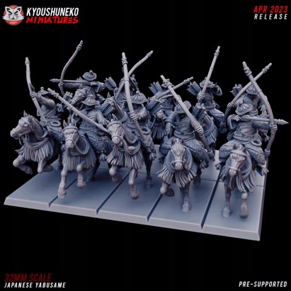 48fb4b059784d8479ca13bd50e0f6547.jpg Japanese Yabusame 5 szt.- Kyoushuneko Miniatures