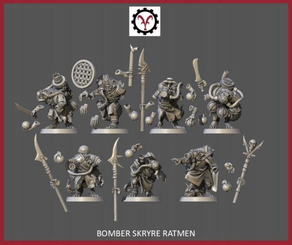 Bomber Skryre Ratmen - Vinciminiatures - Druk 3D