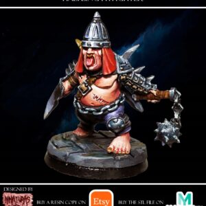 Halfling Pit Fighter - Minifaktura - Druk 3D