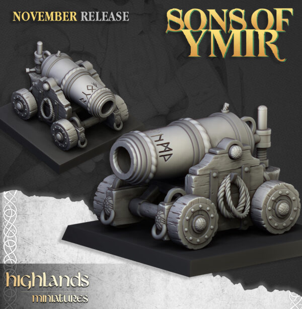 Dwarf Cannon On Wheels + Załoga