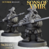 Dwarf Mercenary Pikemen - 17x + CMD