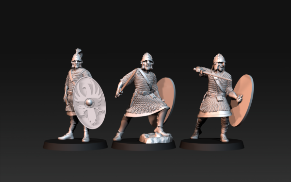 Roman Soldiers with Armour- x5