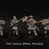 13th Century Billmen Attacking - 4 Pozy