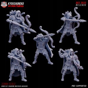 High Elf Shadow Brother Archers x5 - Minifaktura
