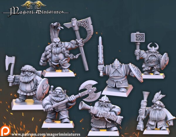 Dwarven Treasure Hunters - Magori Miniatures