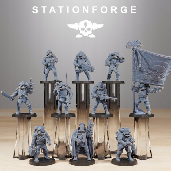 GrimGuard Ironclads x5 - Station Forge - Druk 3D