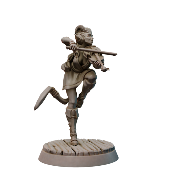 Female Tiefling Bard - Violon