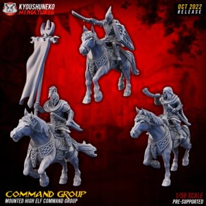 High Elf Silver Cavalry CMD - Minifaktura