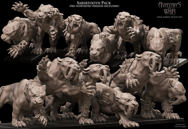 Sabertooth Tigers 5x Oddział