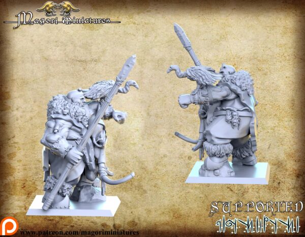 51ba0d9d1267a672bcdb8ac82dfeceaa.jpg Ogre hunter and Sabertooth - Magori Miniatures