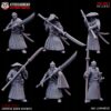 Japanese Ronin Naginata x6 -Kyoushuneko Miniatures