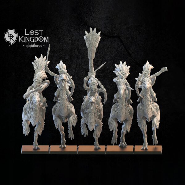 Gallimimus Kuaxotl Riders - Lost Kingdom-wydruk 3D
