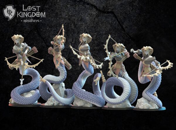 5253eaeb7b2e1e8839c5e97d54b90b25.jpg Dark Elves - Yumi Naga Regiment x5 - Minifaktura