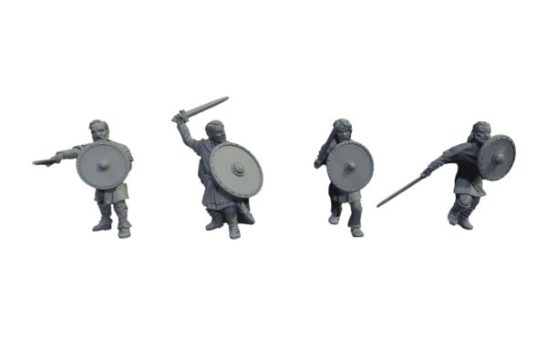 11th Century Ceorl Warriors with Swords - Medbury Miniatures
