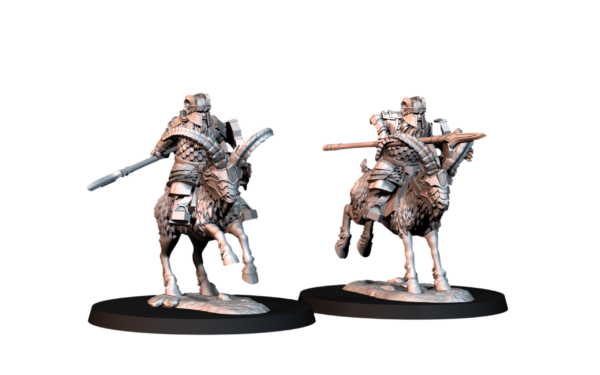 Silver Goat Dwarves Spearmen - Krasnoludy na Kozach - 6 Póz
