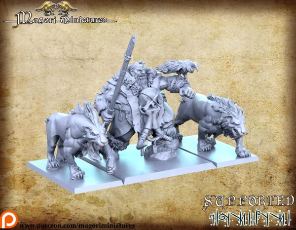 53424ebeef1f435b0d68d149fc3efd17.jpg Ogre hunter and Sabertooth - Magori Miniatures
