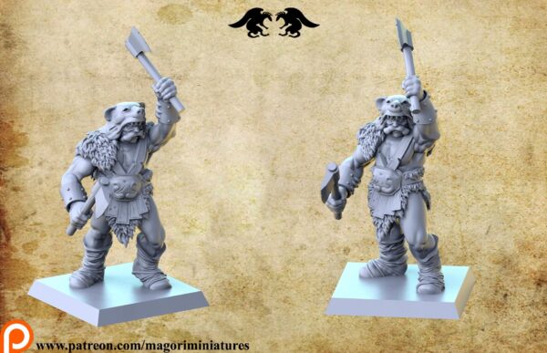 536370cdfe487b3d2693617353f659ca.jpg Chaos Marauders x4 - Magori Miniatures - Druk 3D