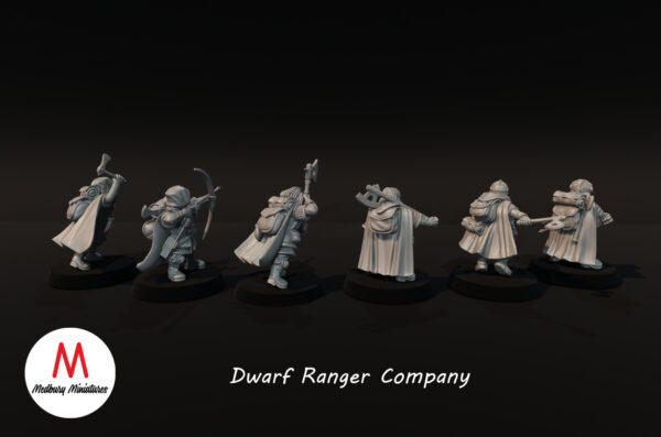 5462d21702542c8e9e456fde2f6c9cff.jpg Dwarf Rangers Company - Kompania Krasnoludzkich Łowców 6x Oddział