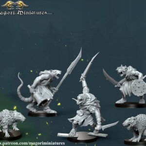 Ratmen Team - Magori Miniatures - Minifaktura - Druk3D