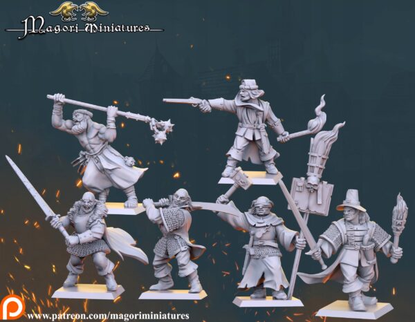 5558889411eccd1000c1563171190157.jpg Witch Hunter Team - Magori Miniatures - Druk 3D