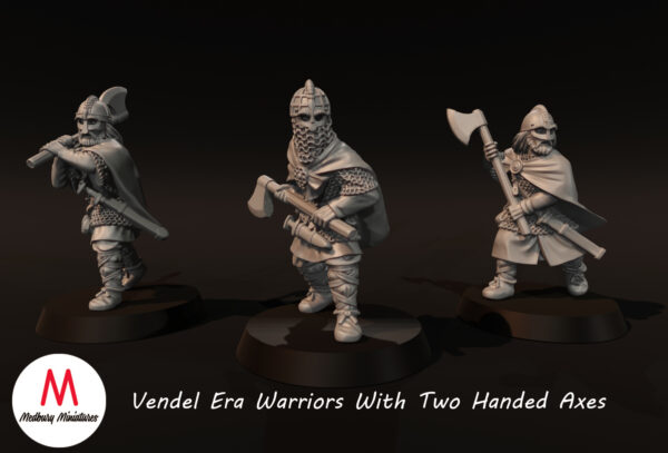 55a326a6c71e56eb9bc4428551bcaa79.jpg Vendel Era Warriors With Two Handed Axes - x5