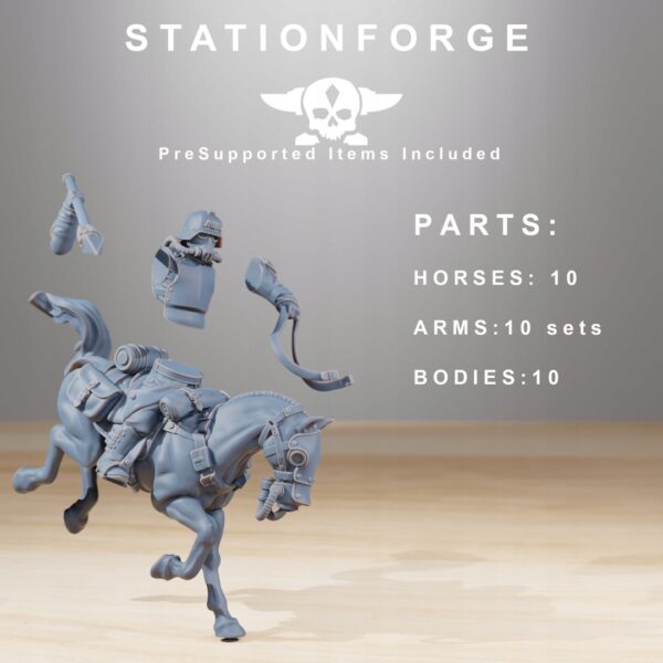 Grim Guard Cavalry x10 - Station Forge - Druk 3D