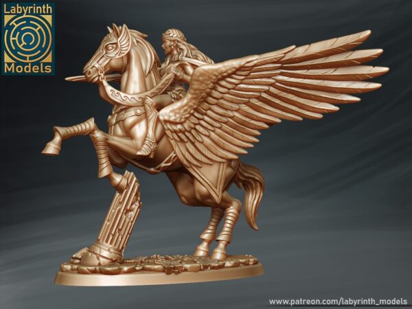 Princess Andromeda on Pegasus - Labyrinth Models