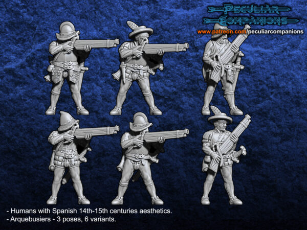 Spaniard Humans Arquebusiers - x1