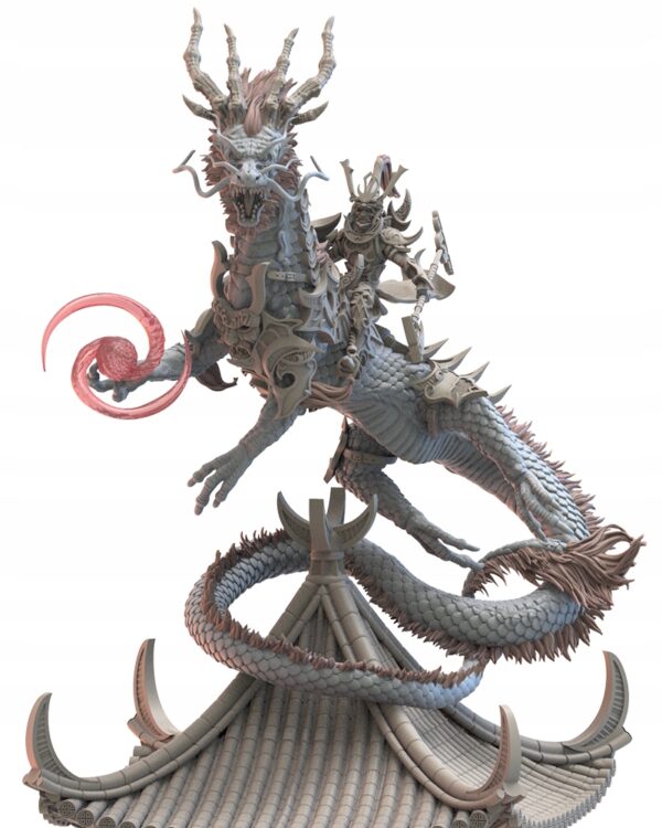 56706a73ec0bfdfed27dcb2f7da0348e.jpg Dark Elves - Shiro, Chieftain on Tatsu - Druk 3D
