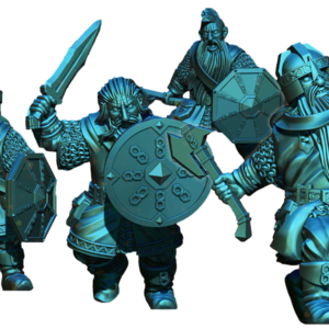 Dwarven Warriors with Shields - 1x