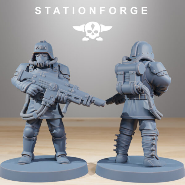 Grimguard Commandos x10 - Station Forge - Druk 3D