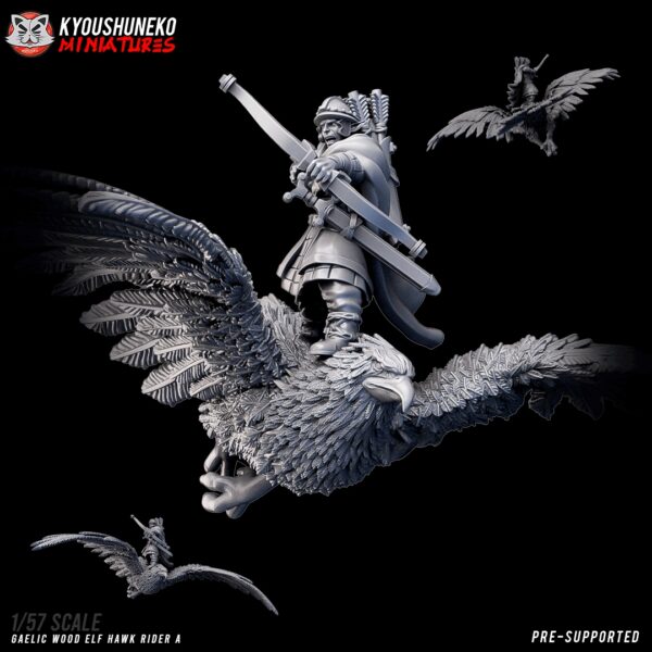 Hawk Rider #1 - Kyoushenko Miniatures - Druk 3D