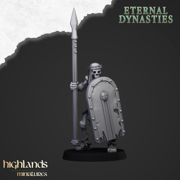 Ancient Skeletons with Spears - x10