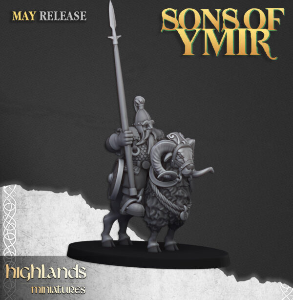 Mounted Dwarf Light Cavalry - 1x